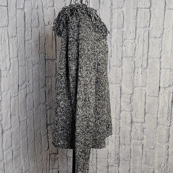 NORTON MCNAUGHTON Gray Tasseled Frayed Neckline Sweater‎ XL - Picture 4 of 7